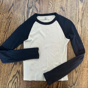 Brandy Melville baseball color block long sleeve